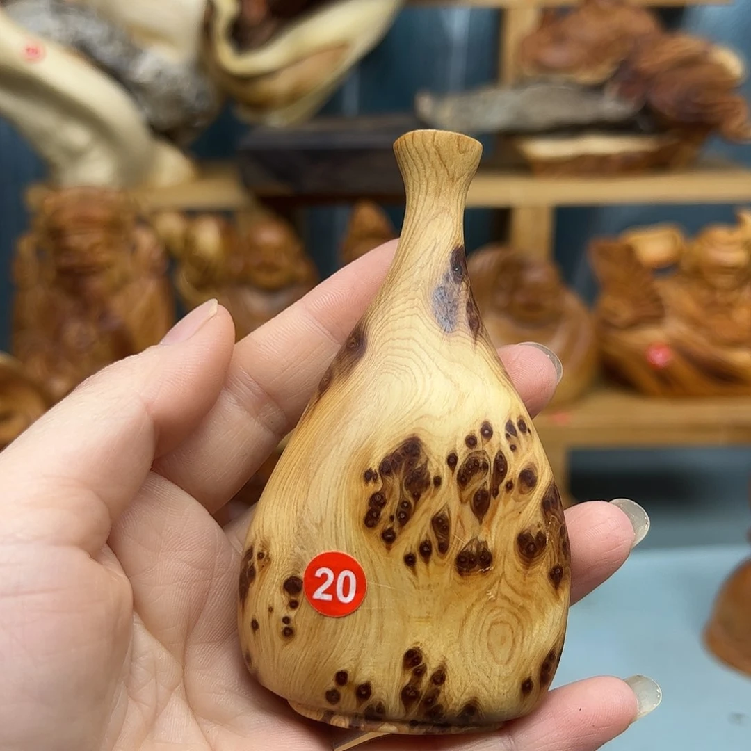 木崖柏木摆件手把件