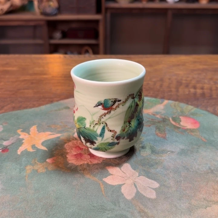 柴烧纯手工手绘陶瓷