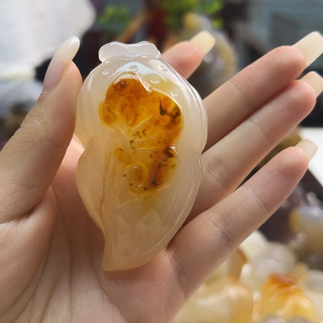 玛瑙/玉髓未镶嵌吊坠(不含链)