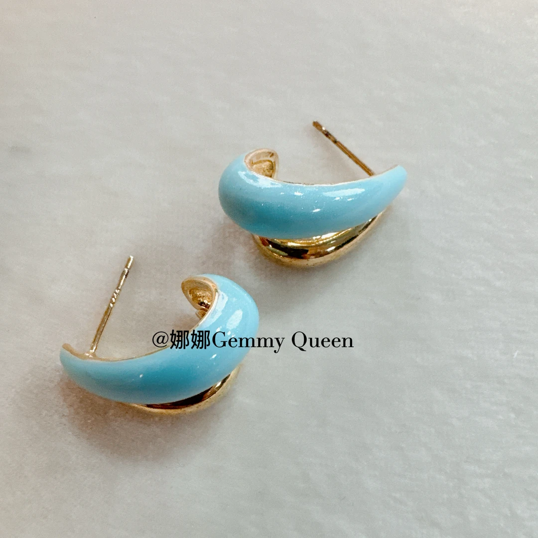 铜合金珐琅耳饰 娜娜GemmyQueen耳环GQ04381