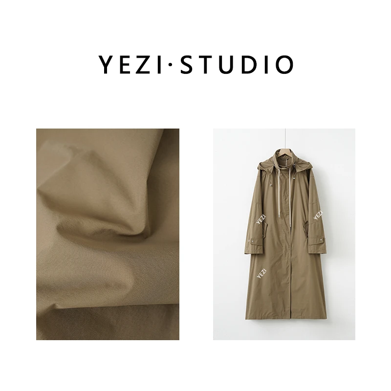 叶子定制-【伦敦旅行家】25春新品高支长绒棉连帽风衣25104002-