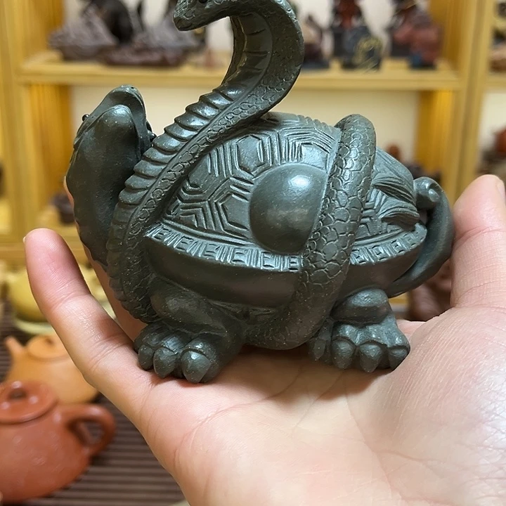 紫砂茶宠紫砂玄武茶宠摆件