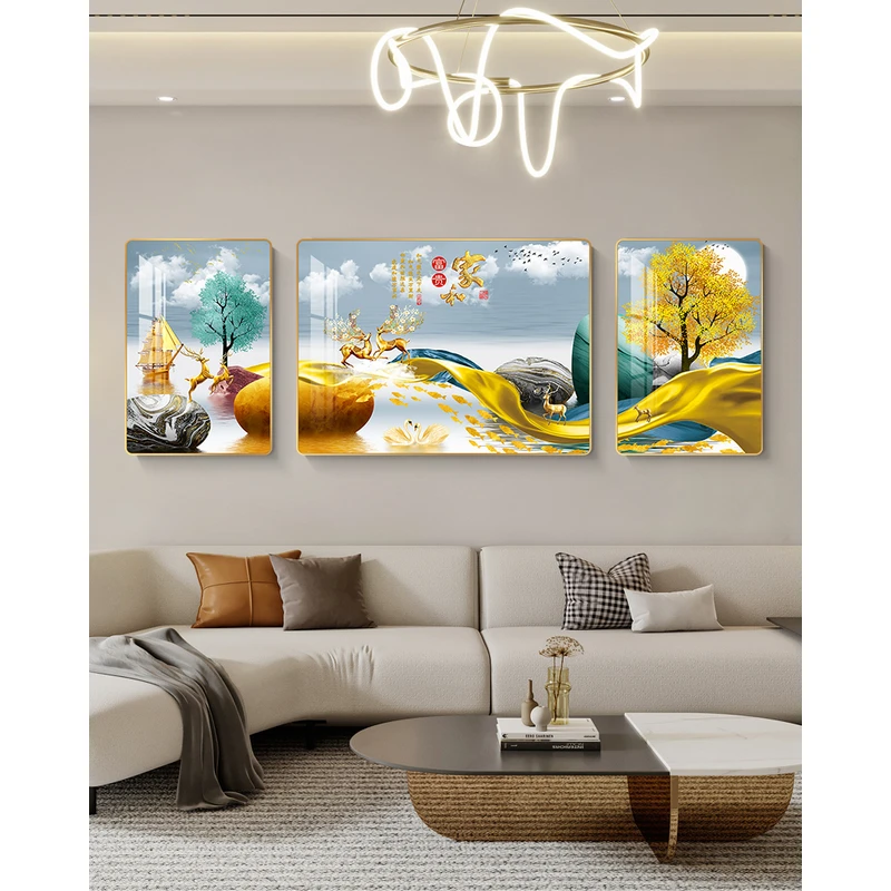 A05家和富贵现代装饰画客厅沙发装饰挂画高级感墙面壁画淼