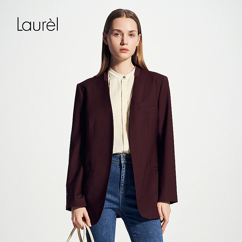 【丽公主专享】Laurel新款无领西装女LWD356T070DX