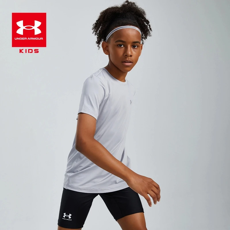 Under Armour/安德玛速干圆领透气夏季运动大童排汗速干T恤短袖