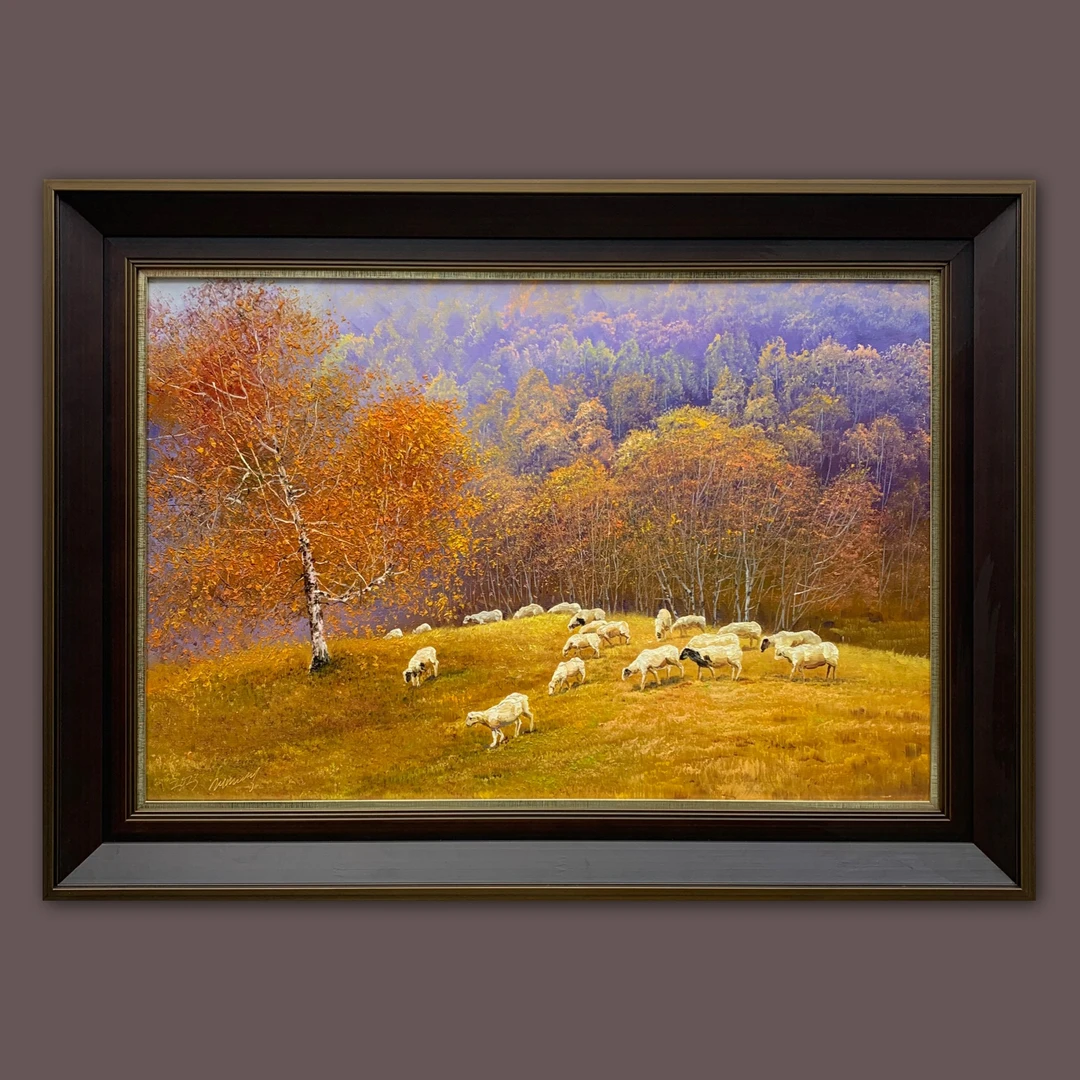 艺弘羽艺术 原创风景油画收藏 带框80×110cm