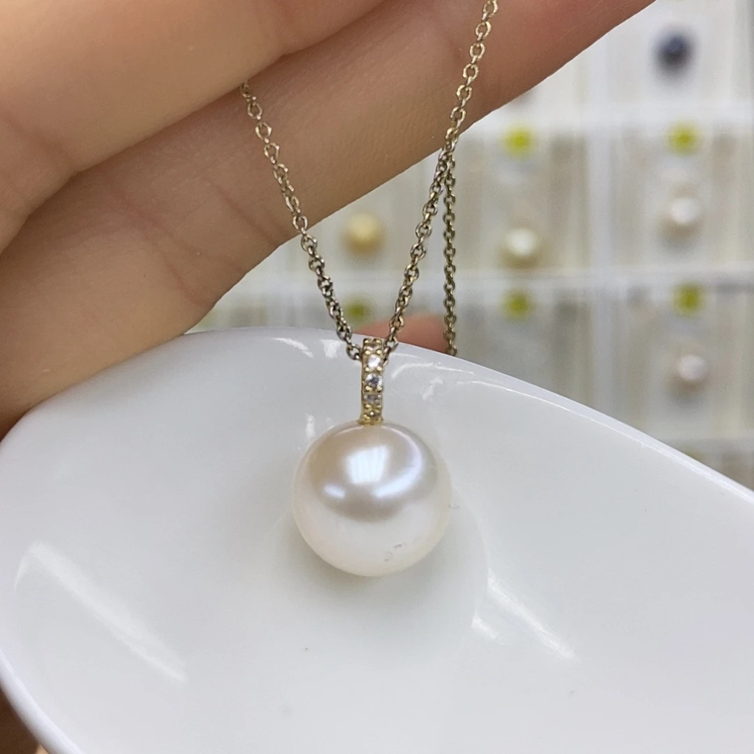 合金淡水珍珠吊坠(赠链)
