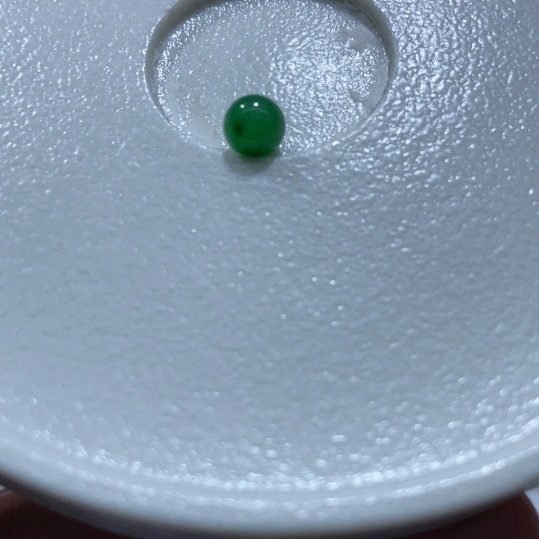 散珠翡翠翡翠辣绿圆珠 卡4.98