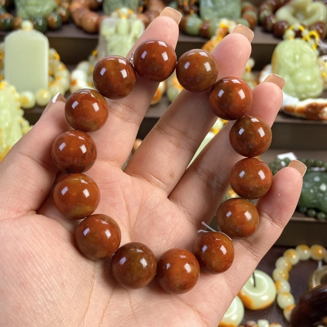 新***往未镶嵌手串透闪石质玉