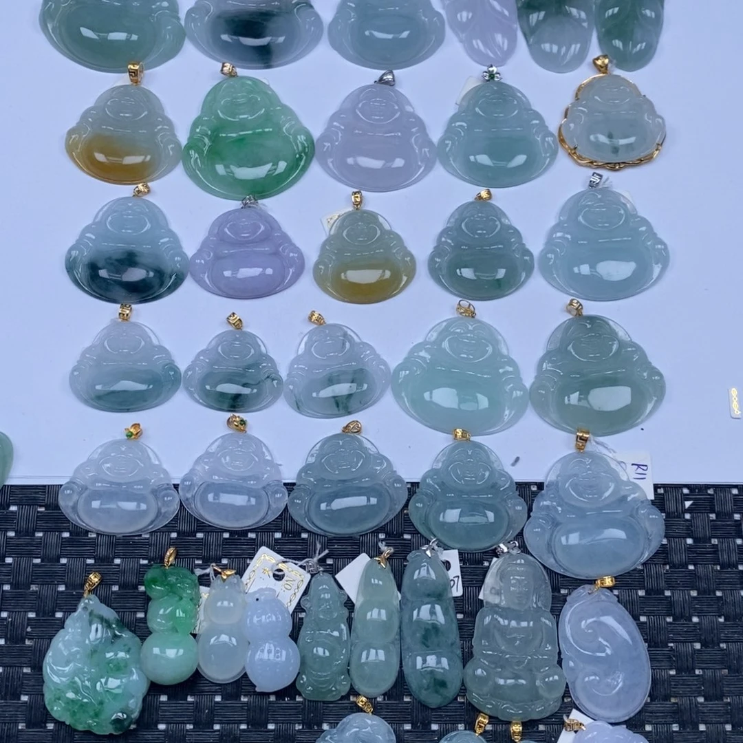 翡翠未镶嵌颈饰天然翡翠