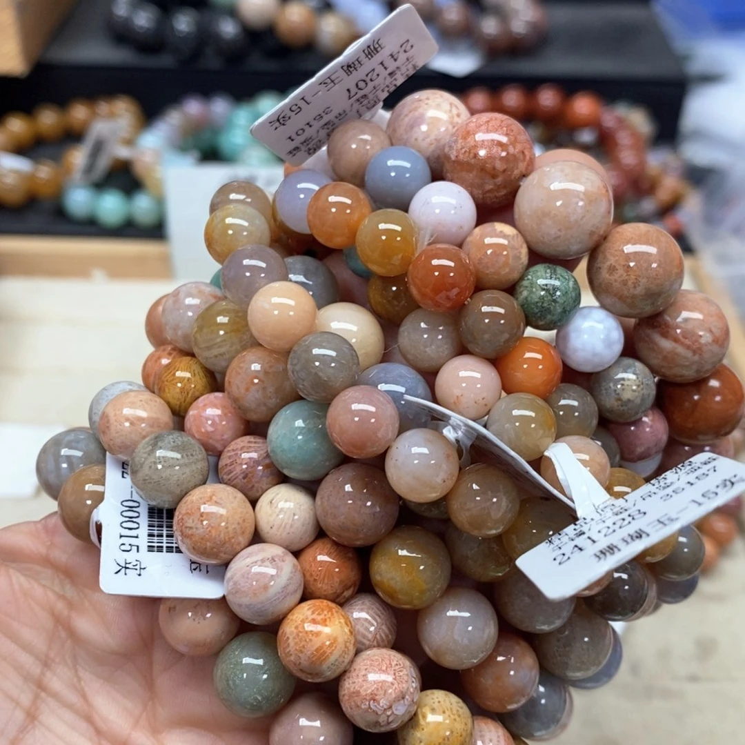 硅化珊瑚（珊瑚玉）手链未镶嵌与****）285