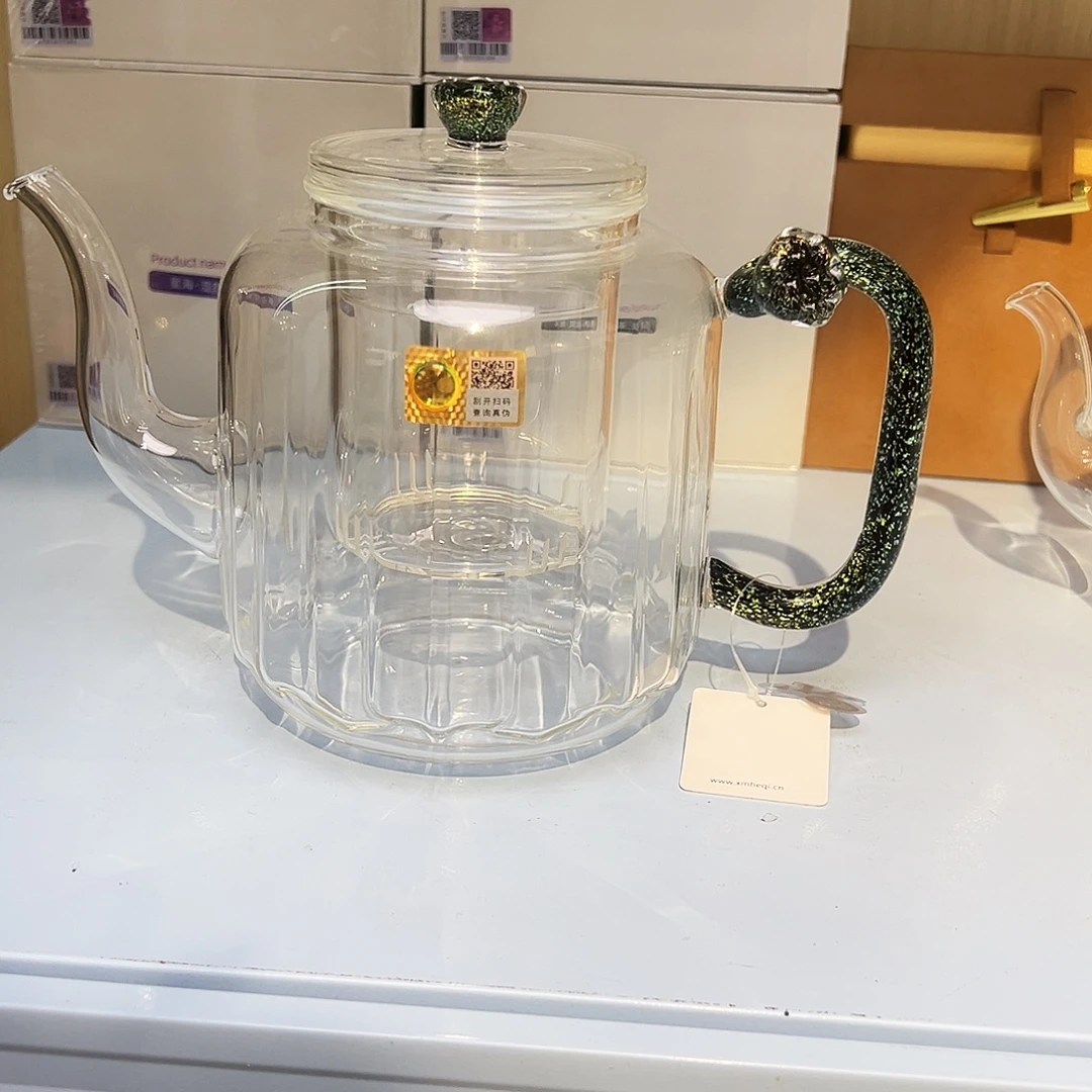 雪***了禾器黑金莲君壶双内胆