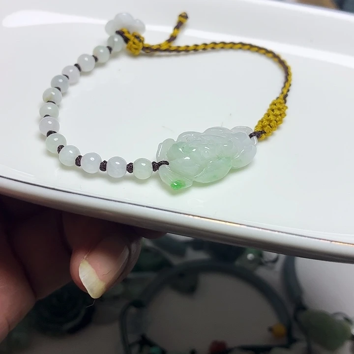 未镶嵌手链翡翠可调节手围