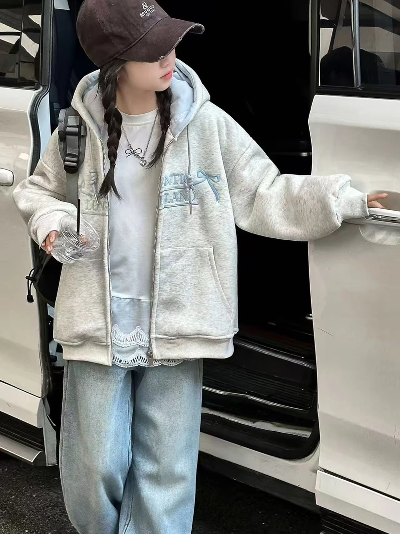 okay - 6815  高货加绒连帽卫衣外套