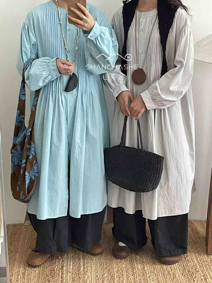 叨叨推荐款#SCS#8232#长款衬衣裙 FL