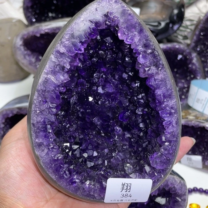 未镶嵌大型摆件（非配饰）紫晶?*子