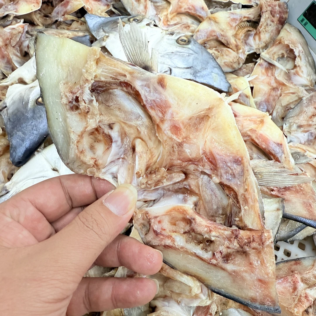 【马鲛仔海产霞】新鲜淡晒金鲳鱼头 1斤装 盒装 顺丰包邮博贺港