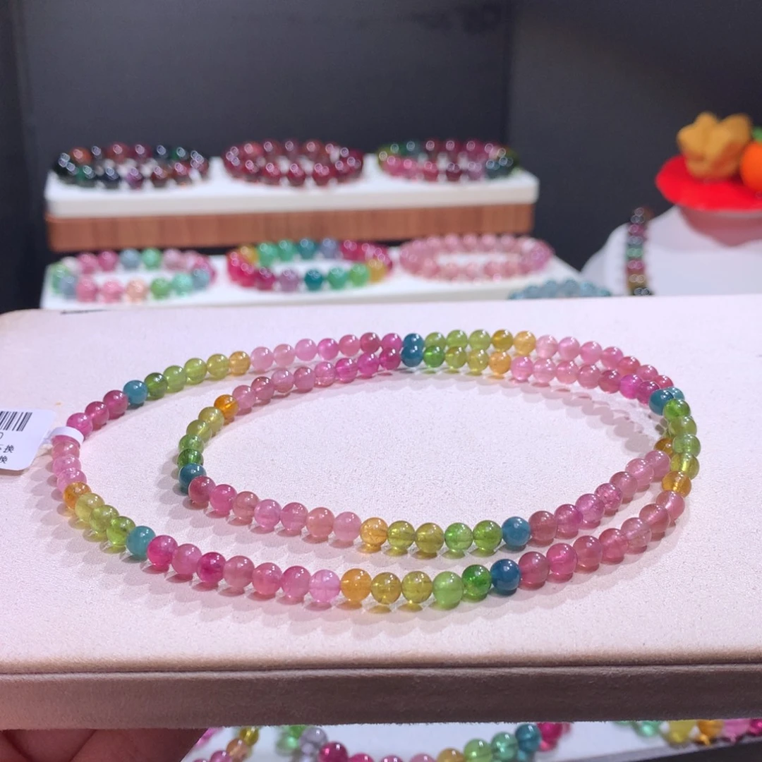 碧玺未镶嵌手链碧玺