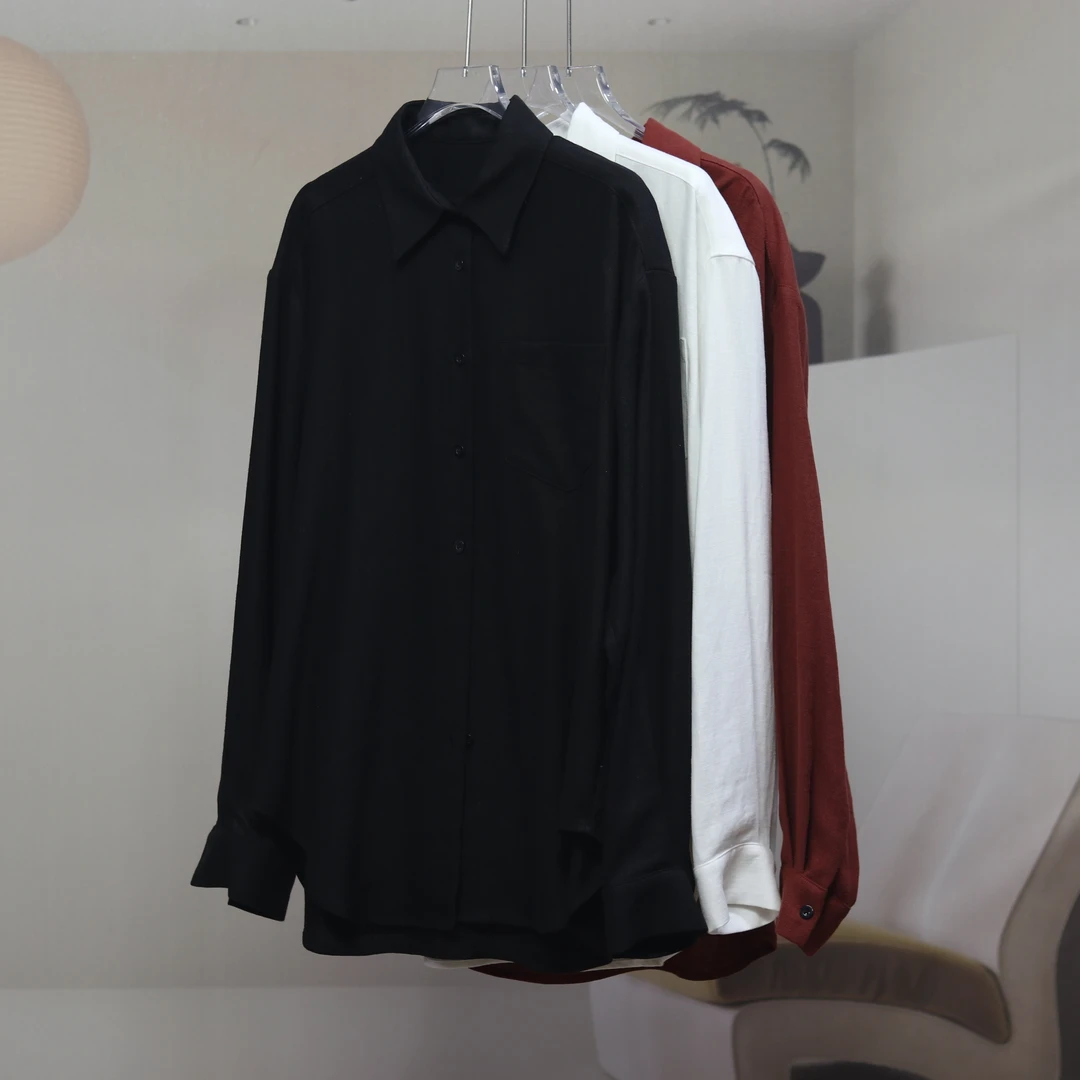 【8653】高品质原创设计三色时尚百搭长袖衬衣童