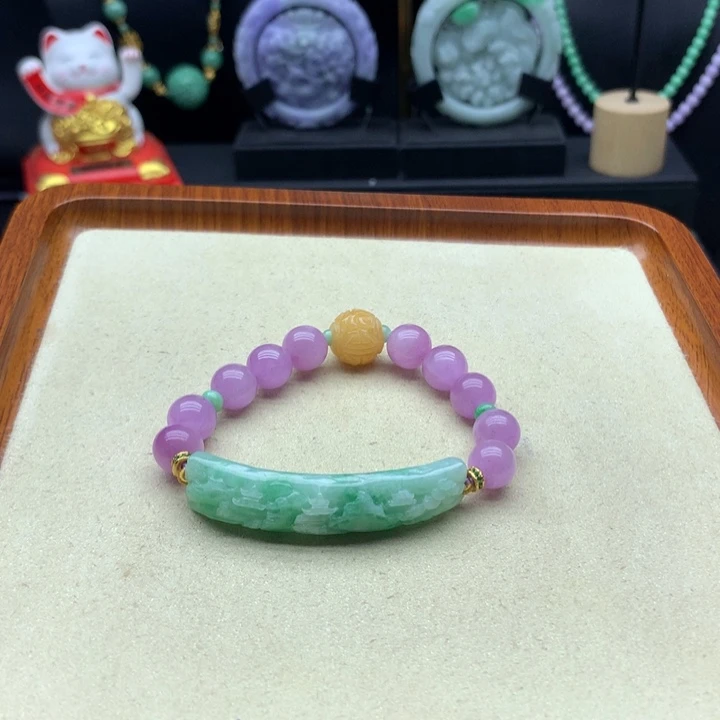 未镶嵌手链翡翠翡翠手牌