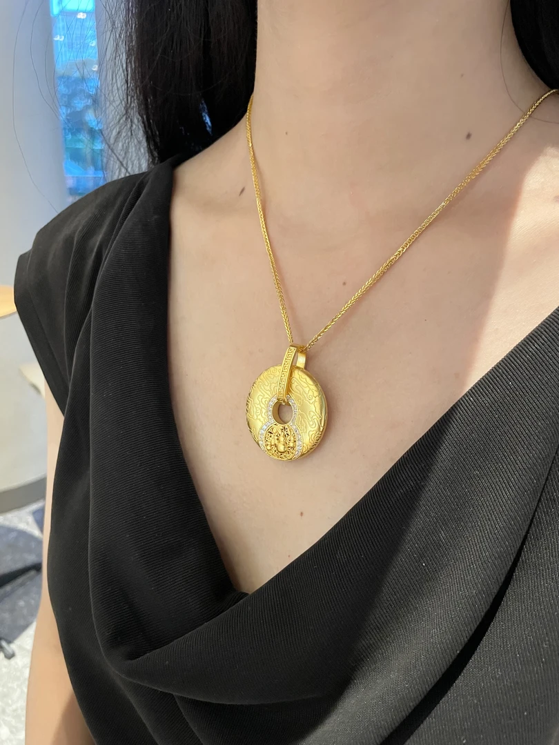 坠链均足银 【福禄运转葫芦平安扣套链】百搭小众古法精美女王气质