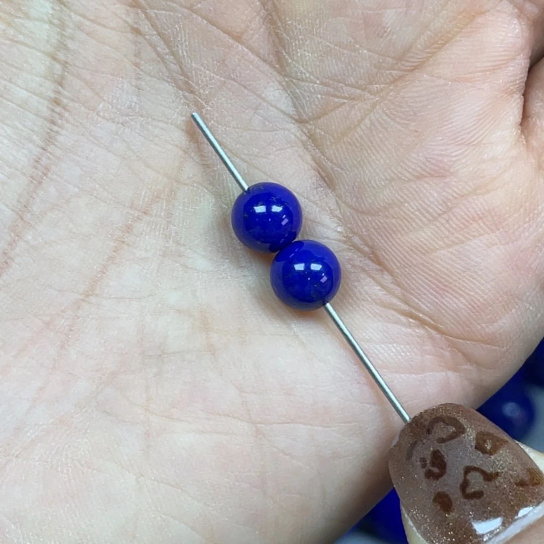 青金石7mm单珠未镶嵌m****?