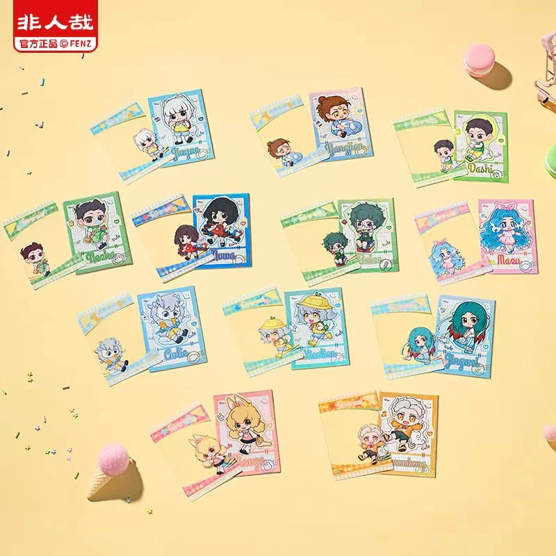 非人哉【幼稚园系列】PET透卡拍立得盲盒动漫镭射小卡收藏卡牌