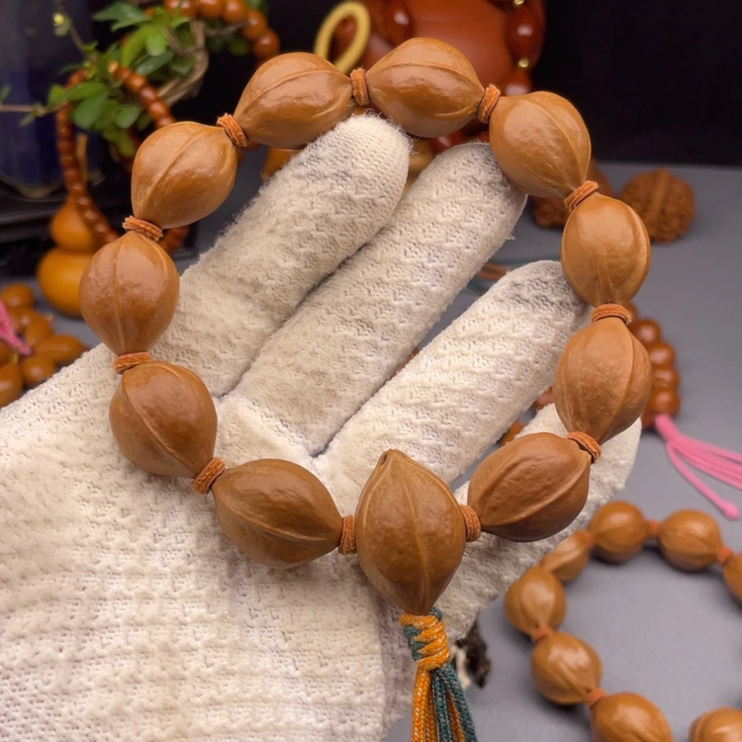 励***亮手串橄榄核橄榄核梅林铁核1825