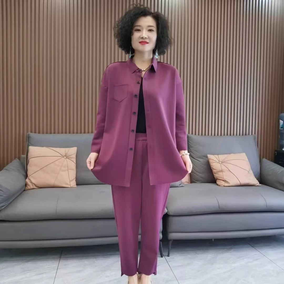 休闲开衫彩棉套装2406（上衣+裤子）