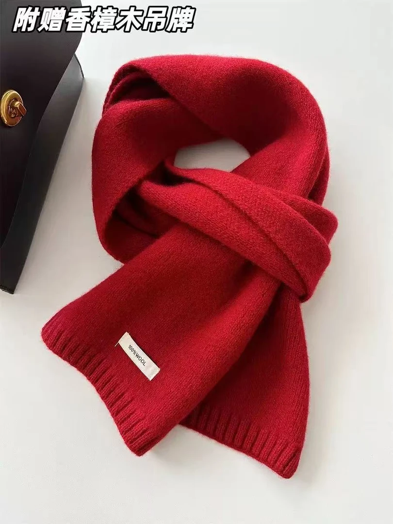 2025秋冬新款加大羊毛围巾100%学生情侣冬季高档爆款保暖围脖女