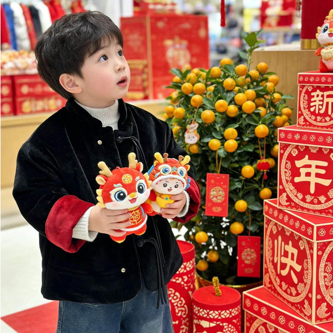 vilimama2025冬款马年夹棉丝绒中国风新年棉衣外套D55157