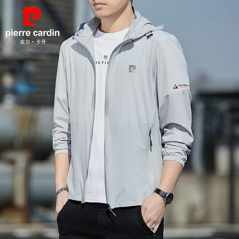 皮尔卡丹冰丝防晒衣男士夏季户外钓鱼超薄透气防紫外线防晒服外套