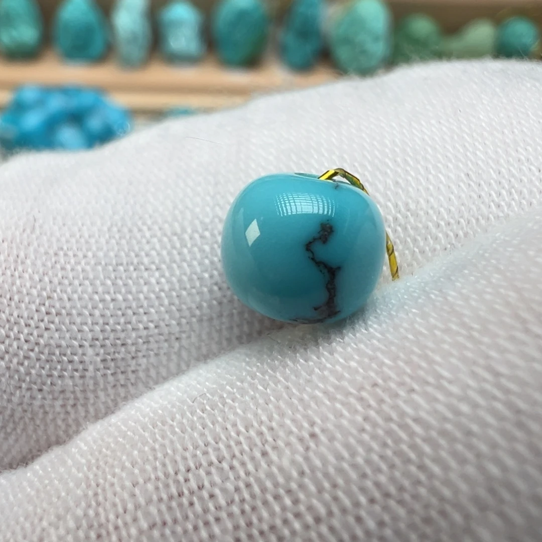 绿松石未镶嵌配饰7.4*6.5