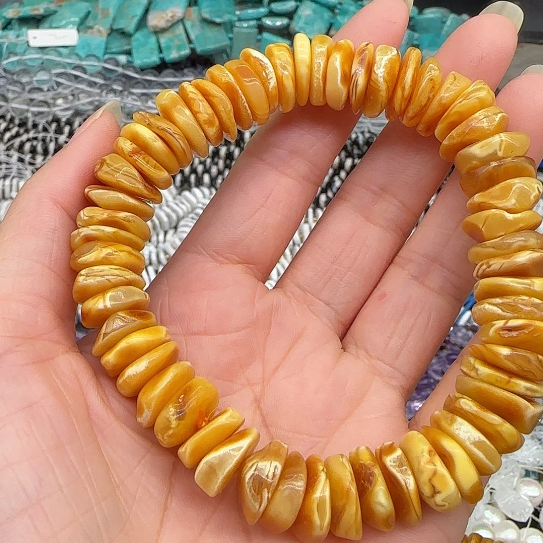 合金玛瑙/玉髓珠宝半成品蜜蜡12mm单圈拍两64发一条
