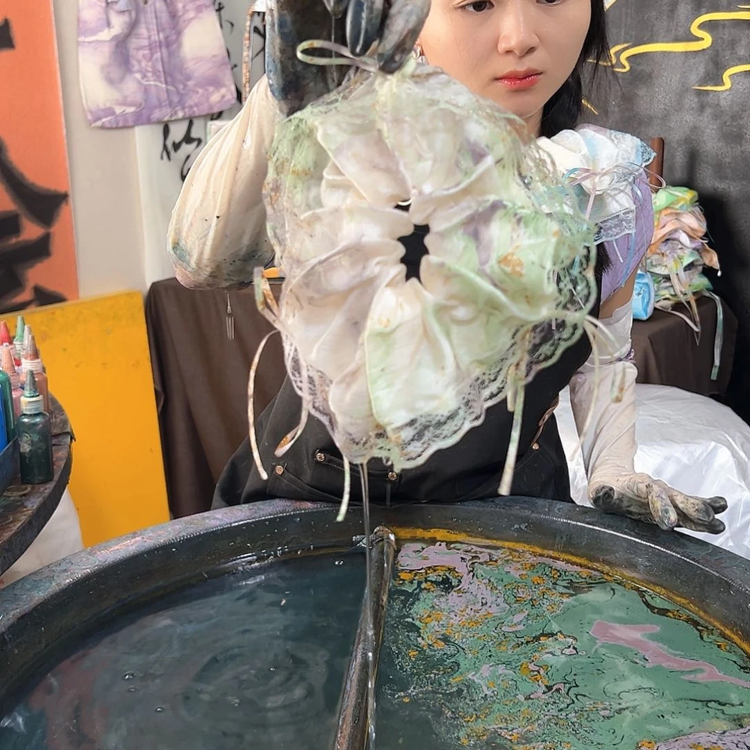 629蕾丝发圈莫奈