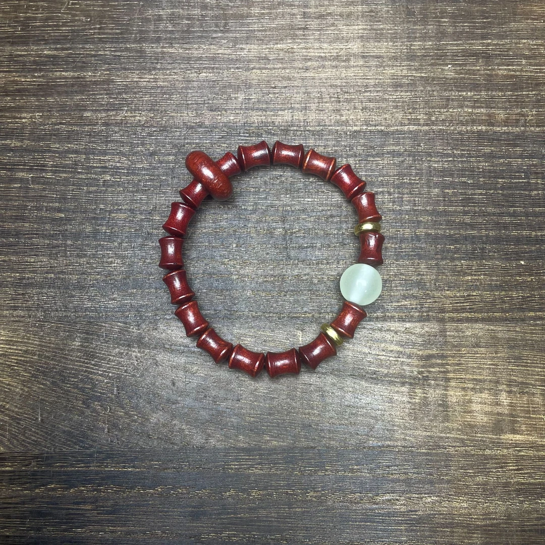 zbz237-竹节夜明珠跑环手串