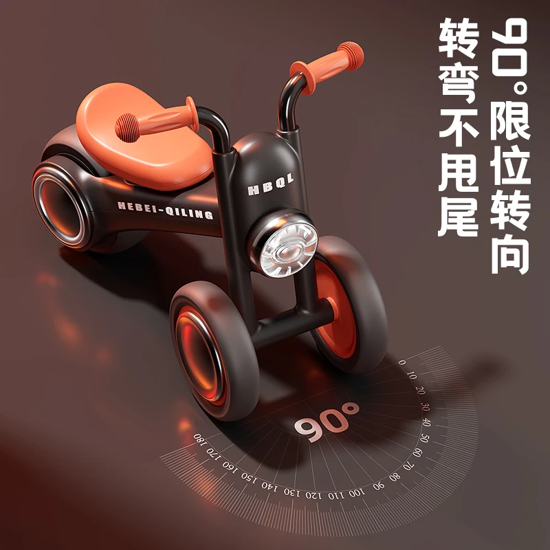 【春日大集】儿童平衡车1-3岁宝宝滑行学步无脚踏溜溜车音乐静音轮