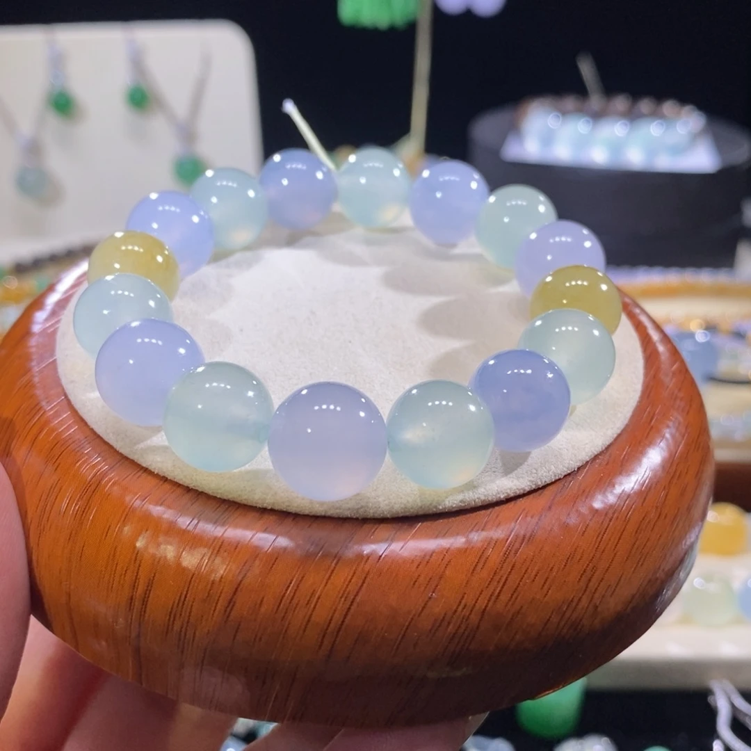 翡翠未镶嵌颈饰糖果色手串卡12