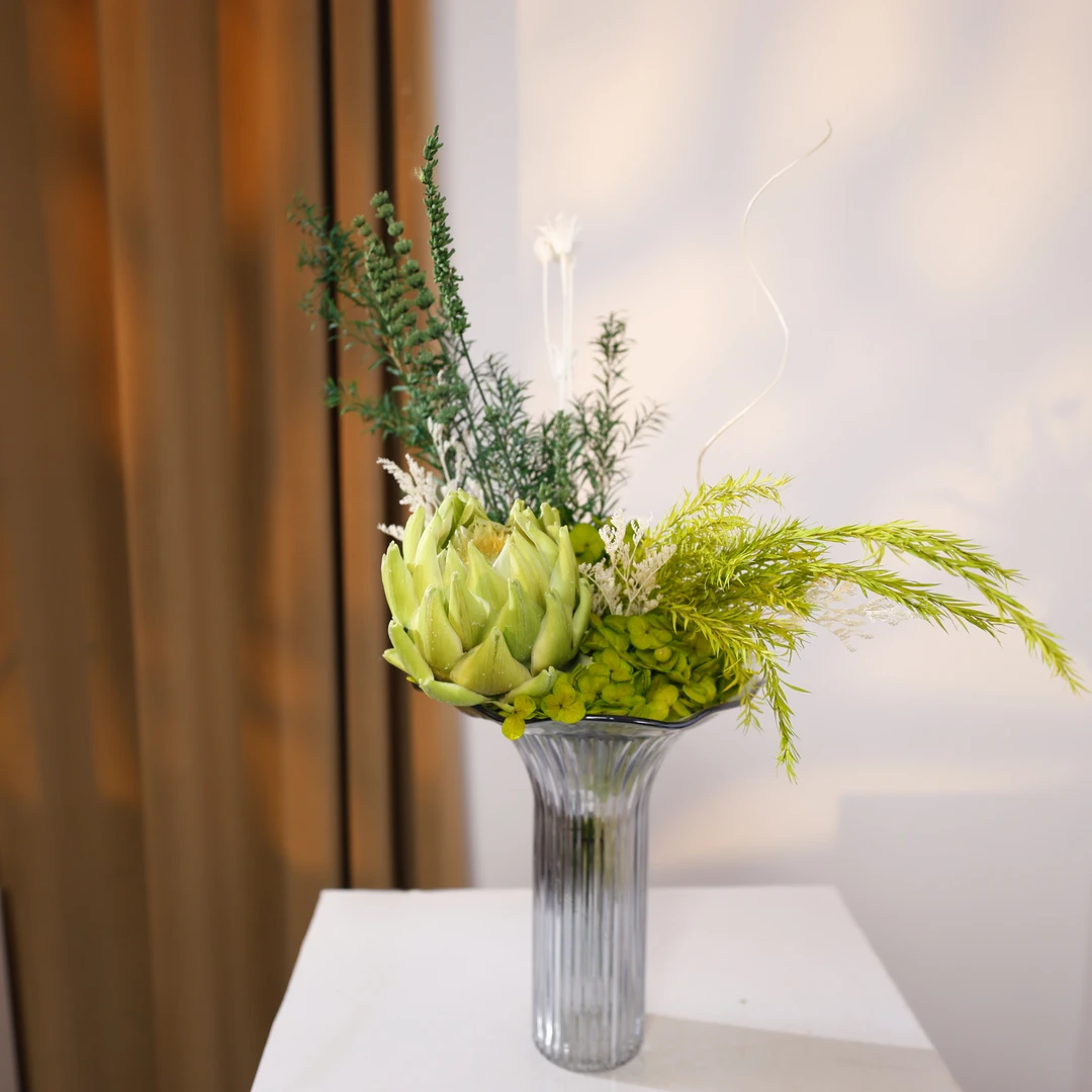 【有风来】餐桌花边几茶几永生花花束套装