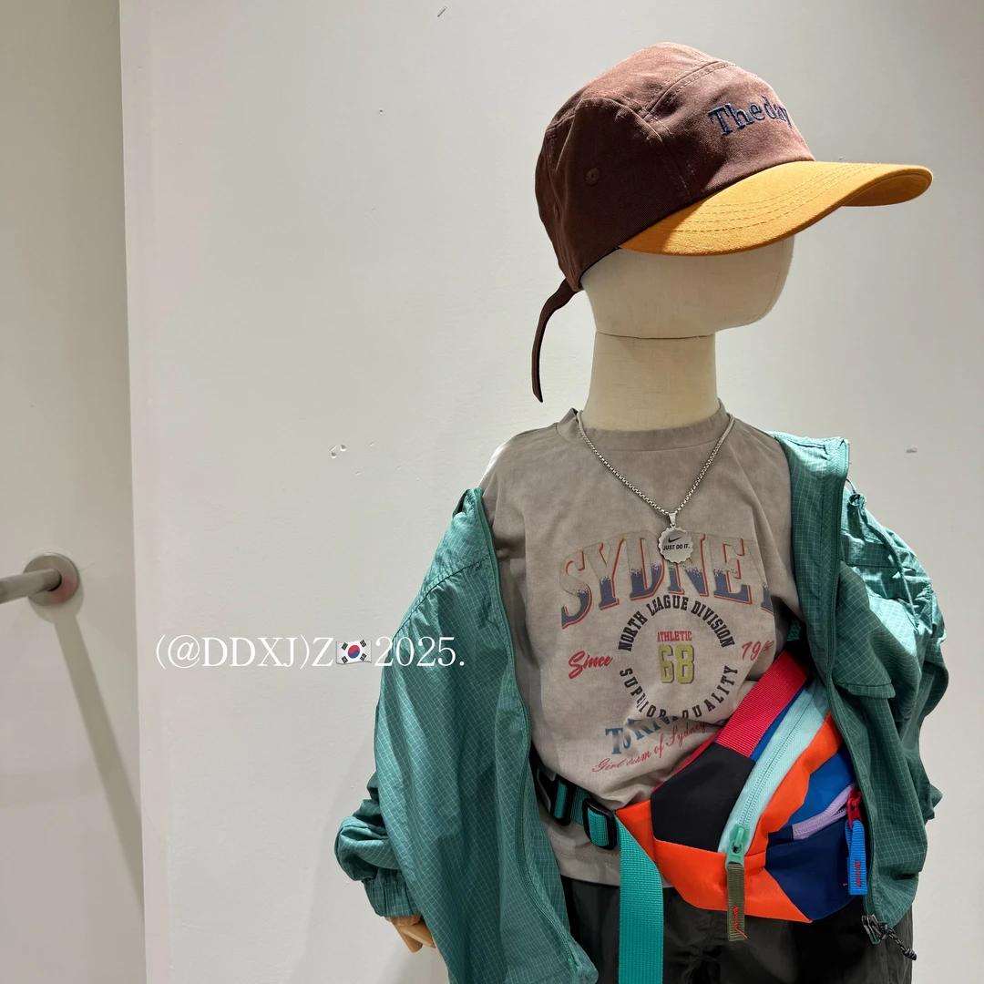 【捡漏】夏季无性别穿搭 原创复古印花短袖套头T恤 DD35103