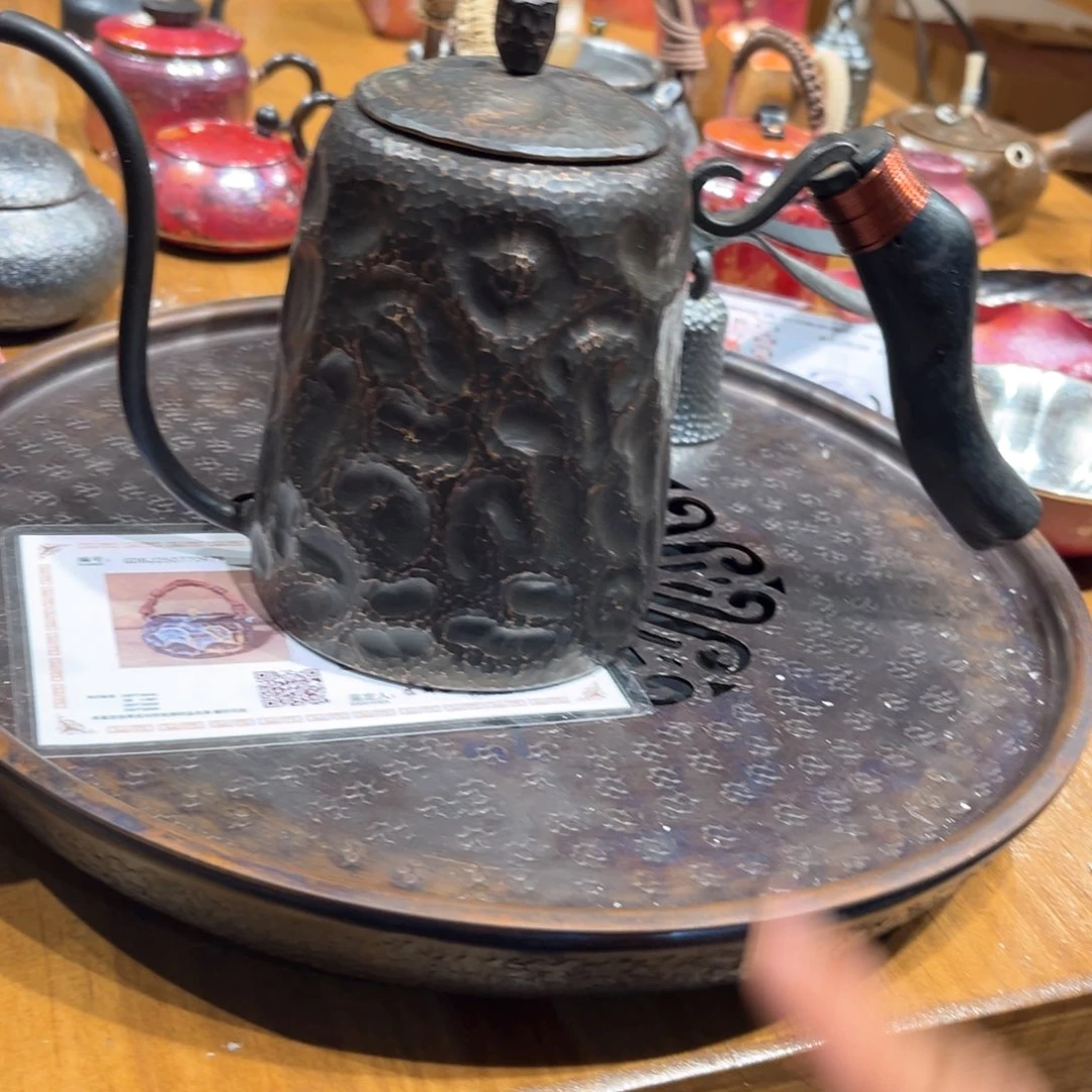 土****贝复古咖啡壶手工锻打工艺