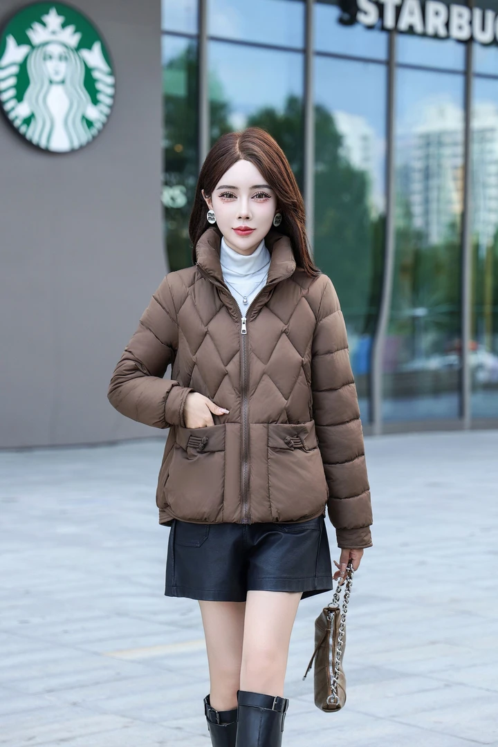 2024新款棉衣女短款新款气质小个子棉袄加厚显瘦时尚棉服外套
