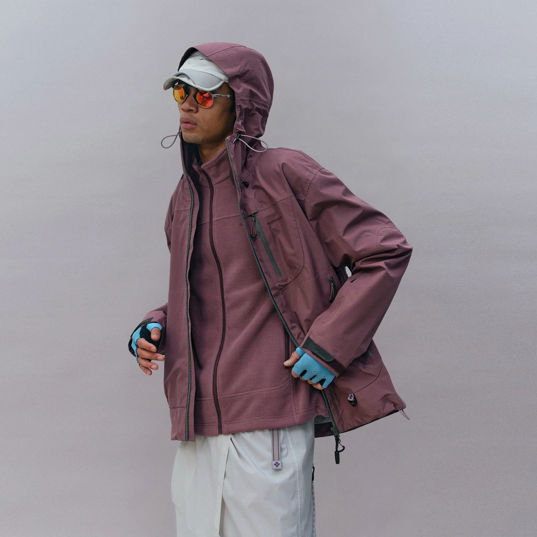 瞬时山野Monterest空山雨风暴版户外C6防泼水登山三合一冲锋衣