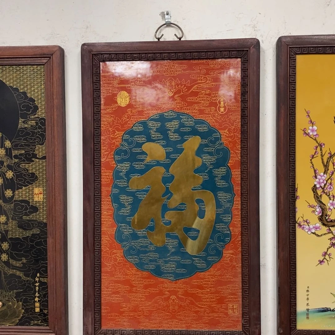 瓷片90*52*1景德镇瓷板画柴窑烧制