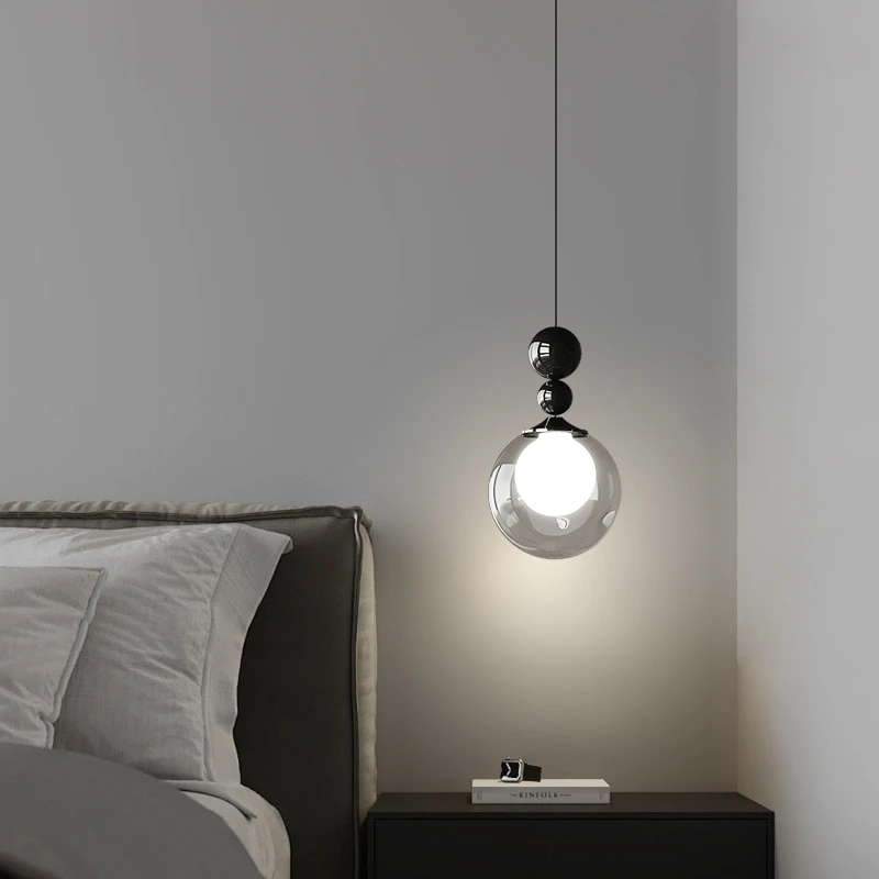 香豪卧室床头升降小吊灯高端创意轻奢意式主卧餐厅餐厅吧台小吊灯