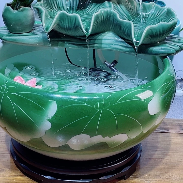 陶景德镇陶瓷流水摆件11111