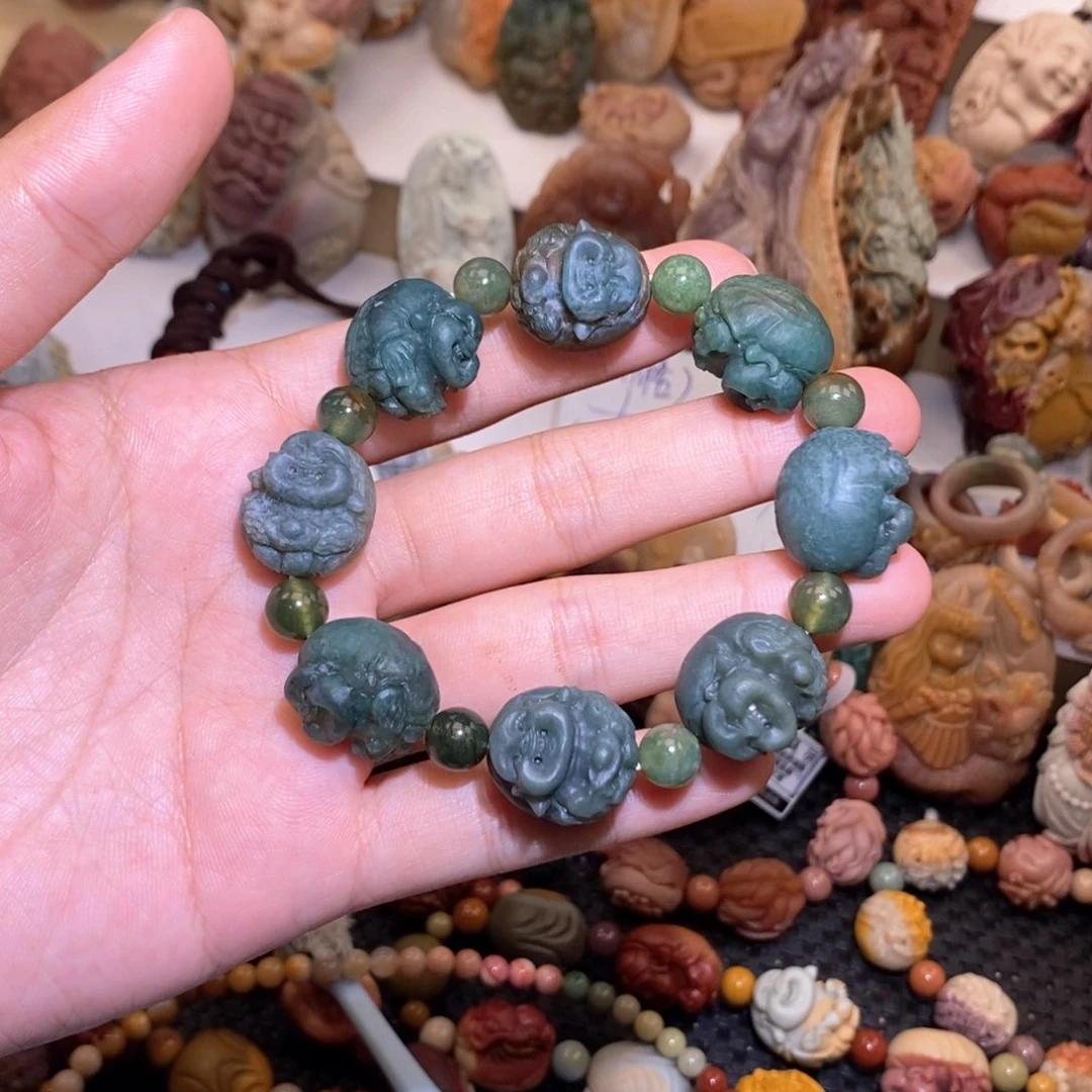 石英质玉（阿拉善玉）手串未镶嵌