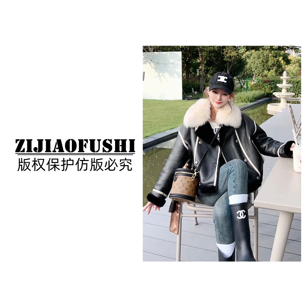 【阳阳专享】一眼万年 两面穿LGDL-2333F 皮毛一体外套1