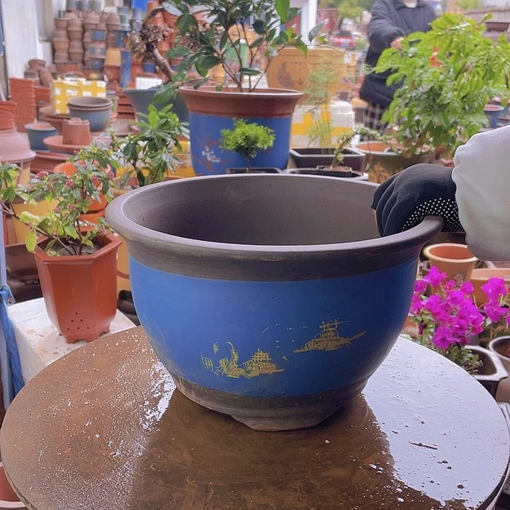 紫砂宜兴紫砂蓝山水30