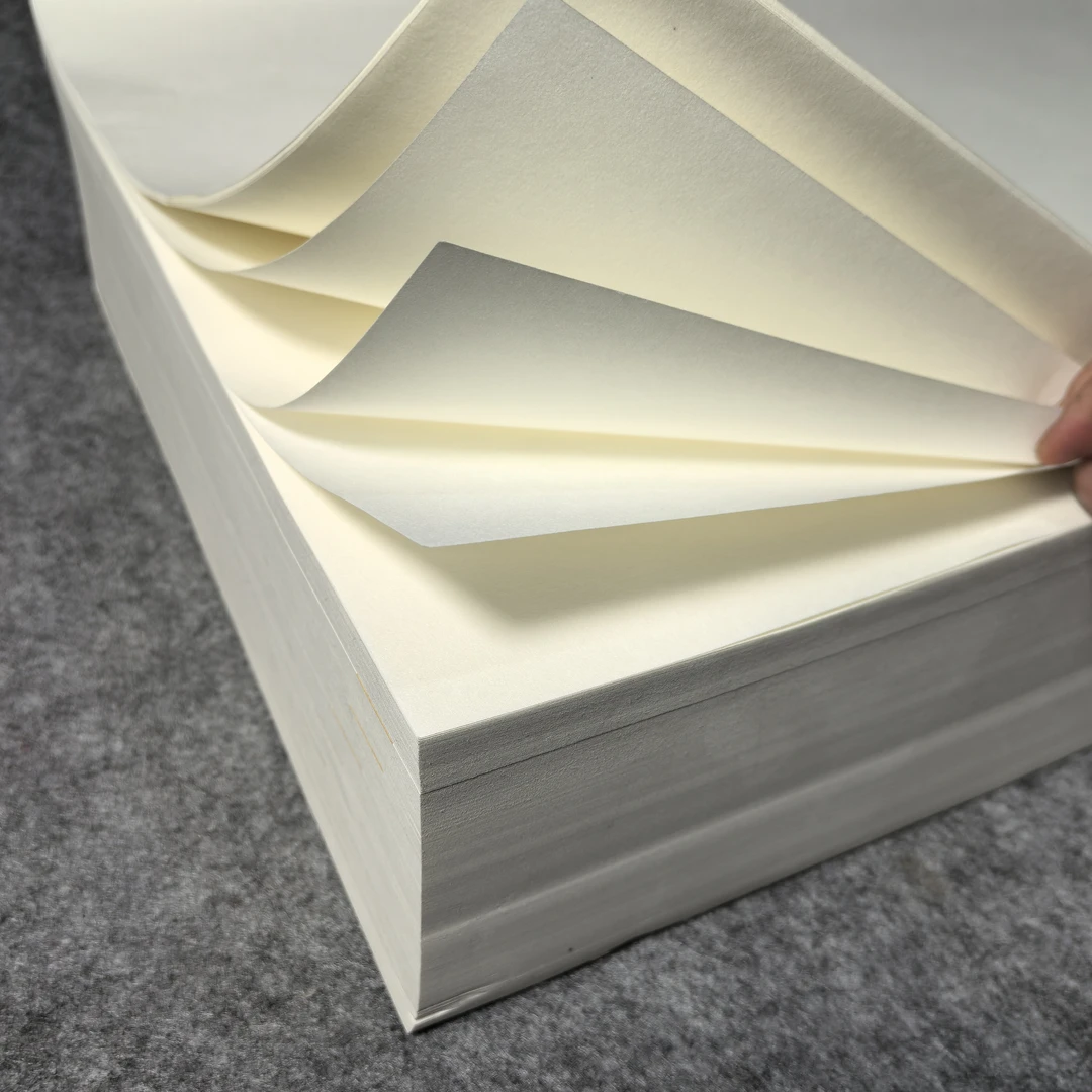 特厚款65克推荐兰花牡丹三尺四尺精品国画写意檀皮牡丹花鸟生宣